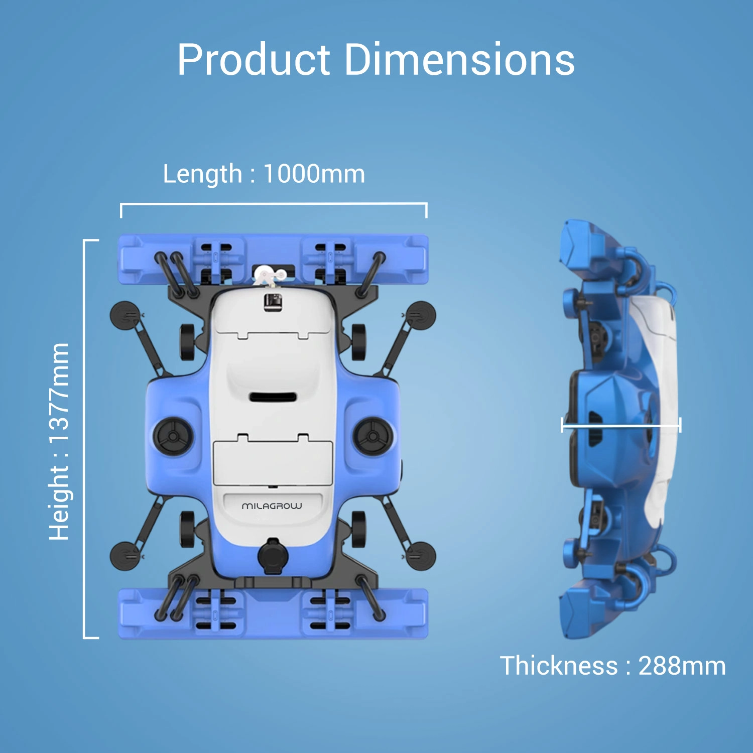 High Altitude Curtain Wall Cleaning Robot K3HA1