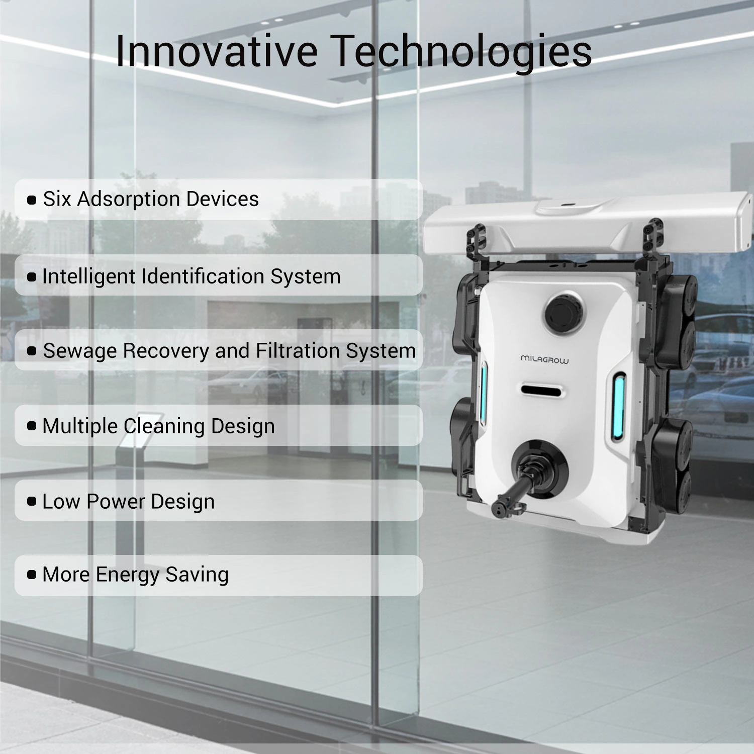 Low altitude Curtain Wall Cleaning Robot J1LA1