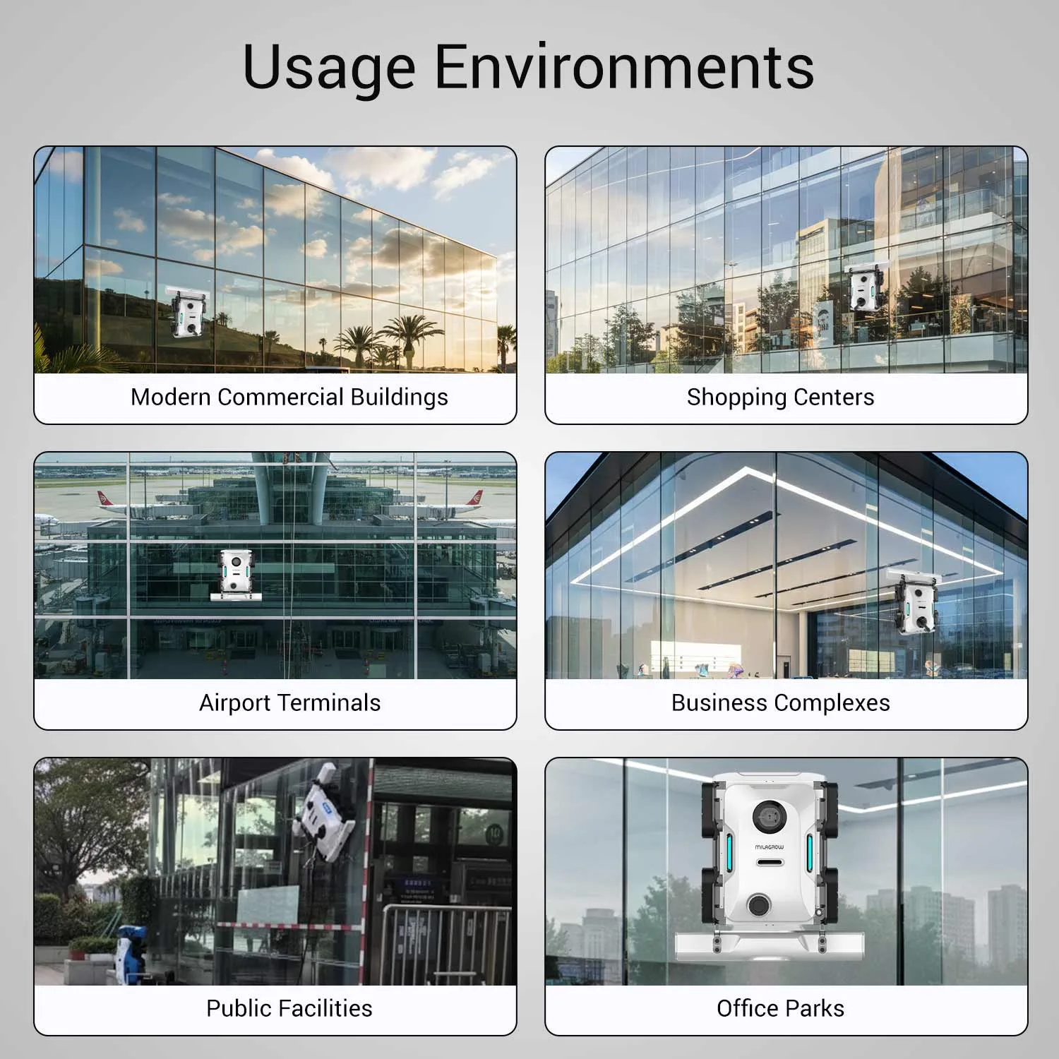 Low altitude Curtain Wall Cleaning Robot J1LA1