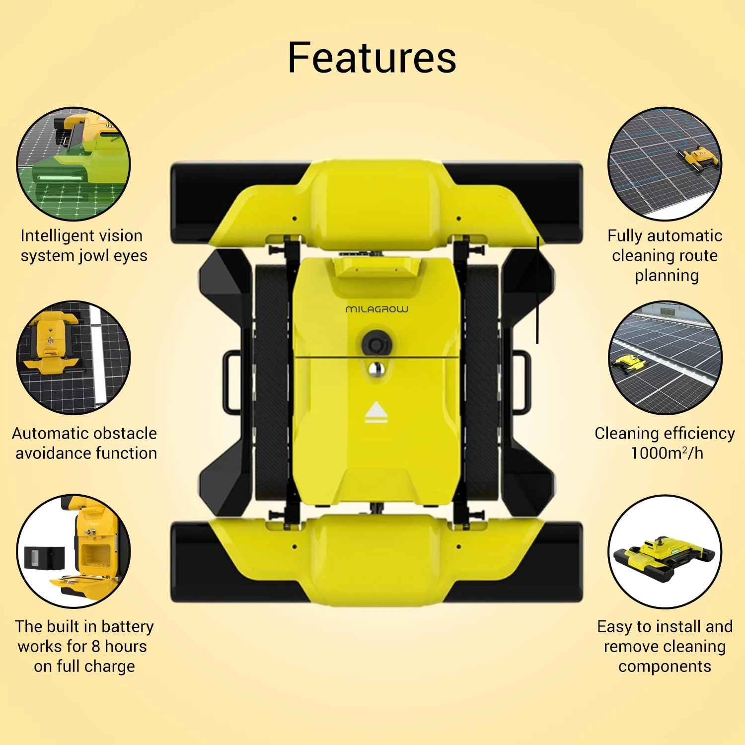 Solar panel Intelligent Cleaning Robot G2SP2