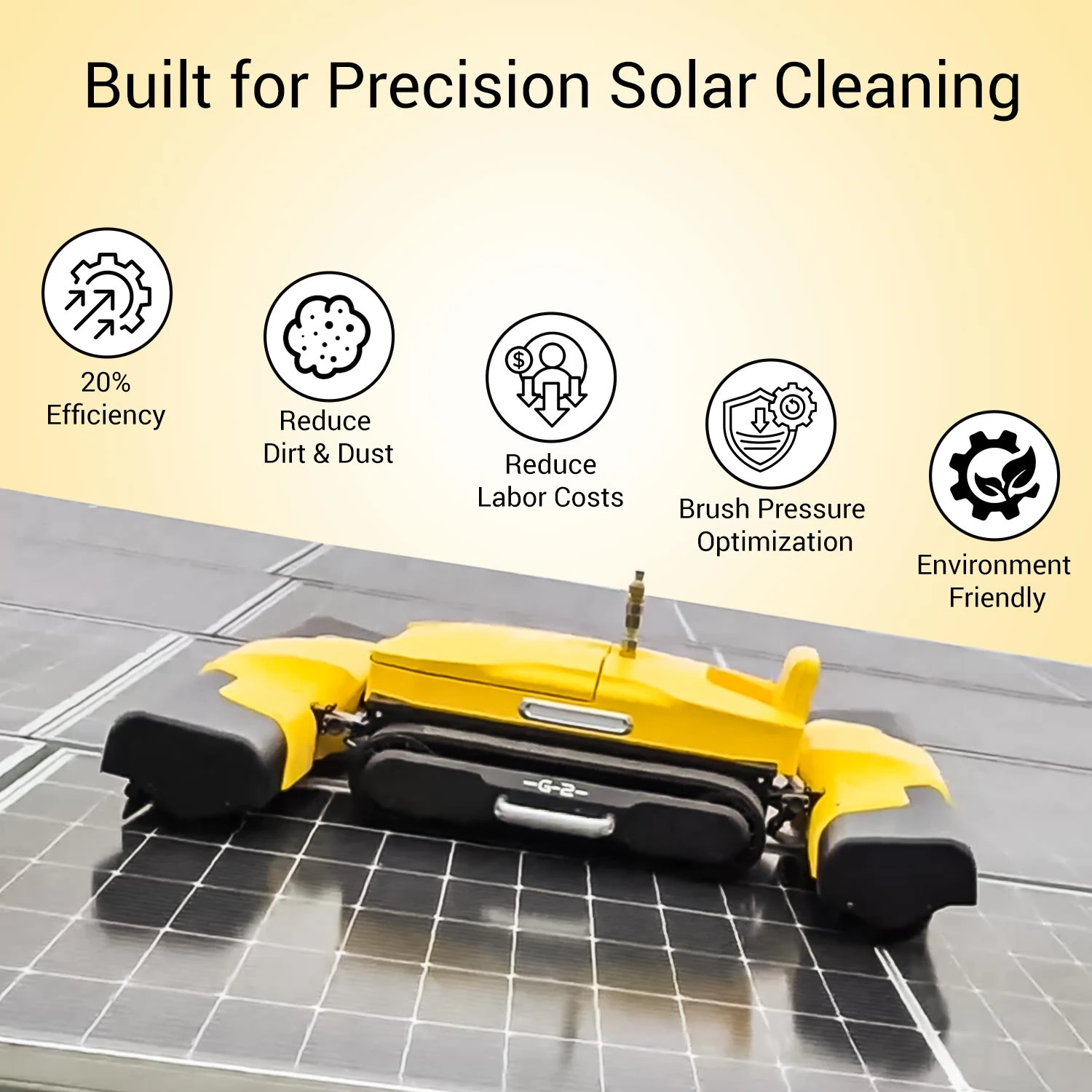 Solar panel Intelligent Cleaning Robot G2SP2