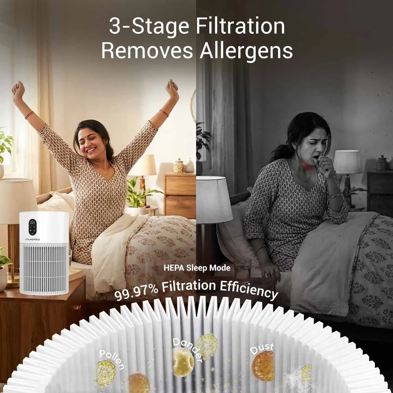 MILAGROW Tyson Tablet Air Purifier
